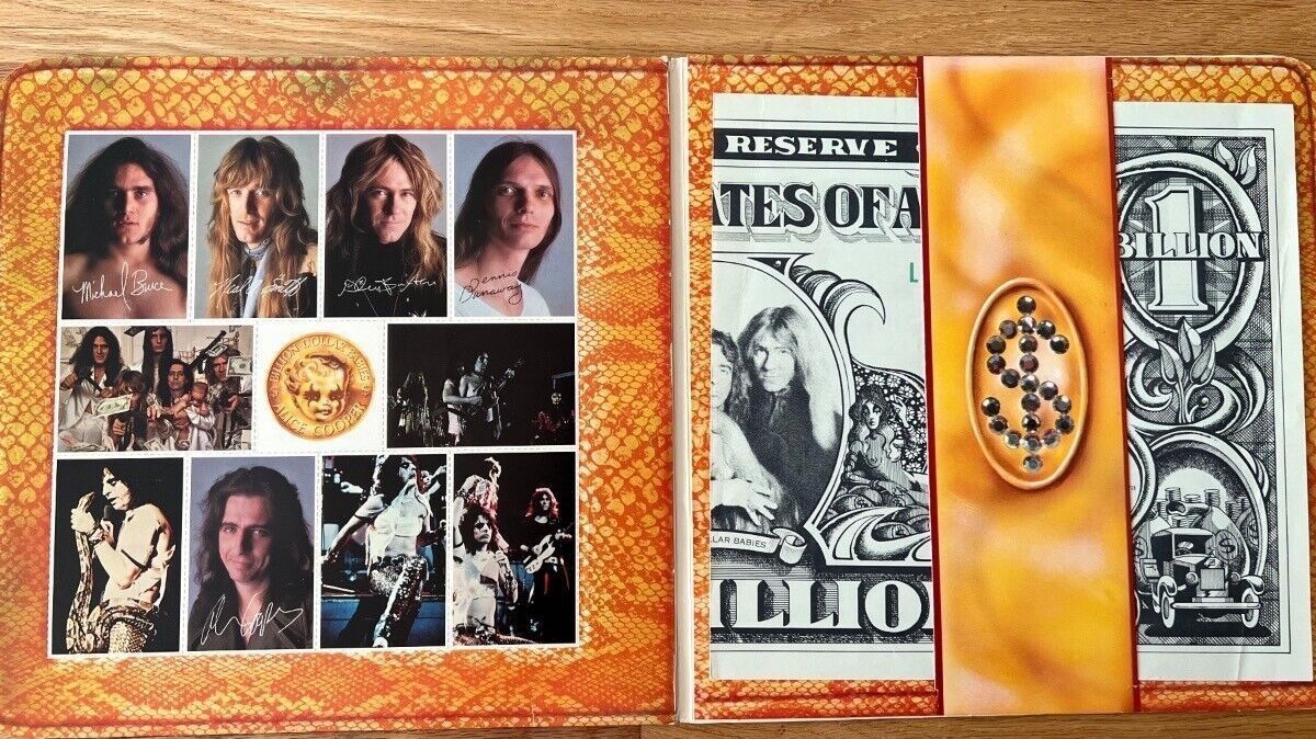 Alice Cooper - Billion Dollar Babies / 1. D-Press. 1973 incl. $ Note (VG+/VG+)