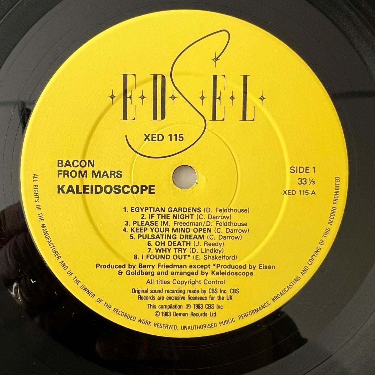 Kaleidoscope - Bacon From Mars / 1. UK-Press. 1983