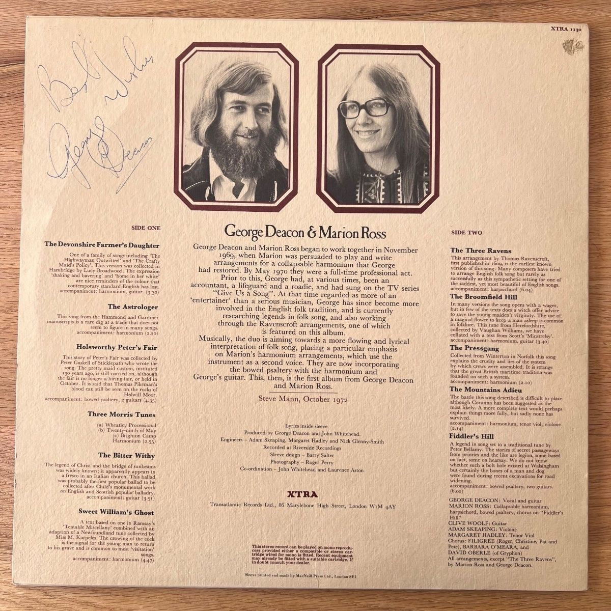 George Deacon et Marion Ross - Le Fantôme de Sweet William / 1re édition britannique. 1973 - (M-/M-)