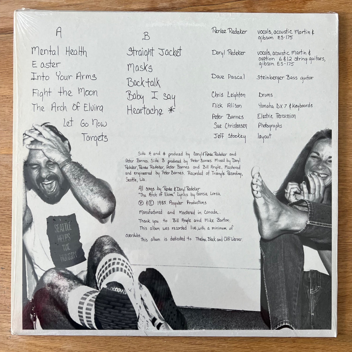Redeker - Mental Health / 1. Canada Press. 1985 - (M-/M-)