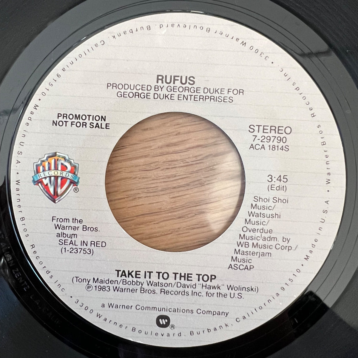 Rufus - Take It To The Top / US Promo 1983 - (M-/Neutral)