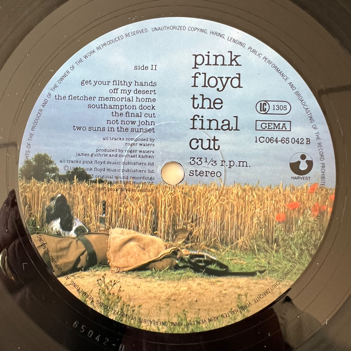 Pink Floyd - The Final Cut / 1. D-Press. 1983 - (VG+/VG++)
