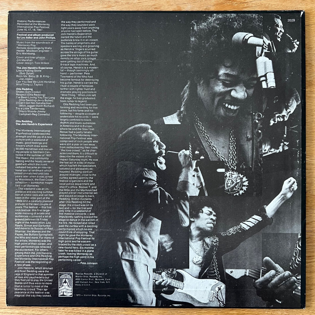 Otis Redding & Jimi Hendrix Experience - Monterey Intern. Pop Festival / US Press. 1974 - (VG++/VG++)