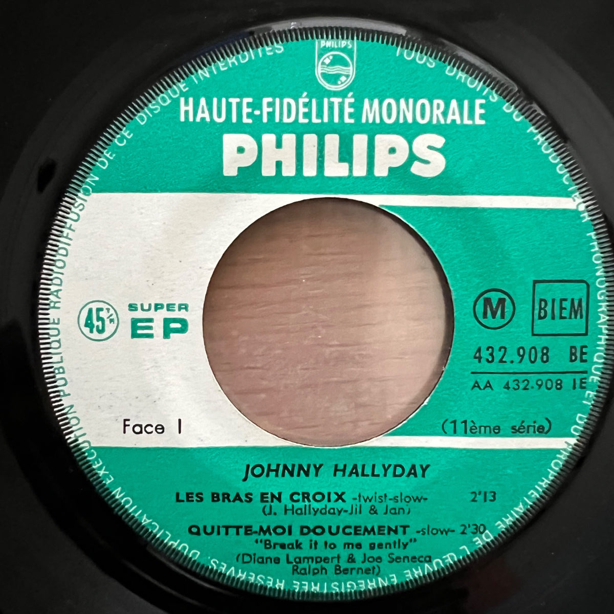 Johnny Hallyday - Les Bras En Croix / 7" EP - 1. France-Press. 1963 - (VG+/VG++)