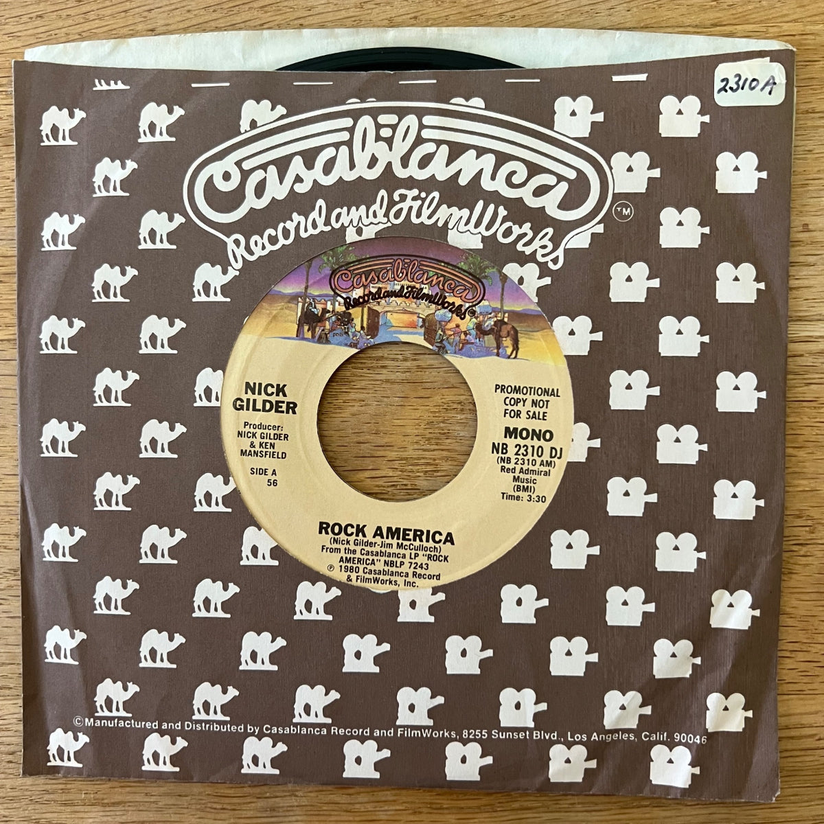 Nick Gilder - Rock America / US-Promo 1980 - Very nice Copy