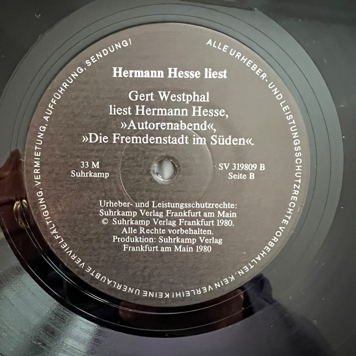 Hermann Hesse - Reads / 1. D-Press. 1980 - (M-/M-)