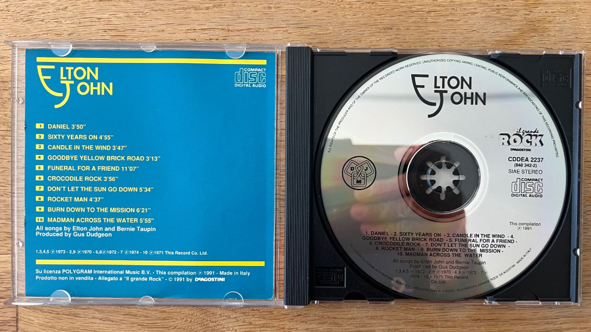 Elton John - Same / CD - 1. Pressage Italie. 1991 - (M-/M-)