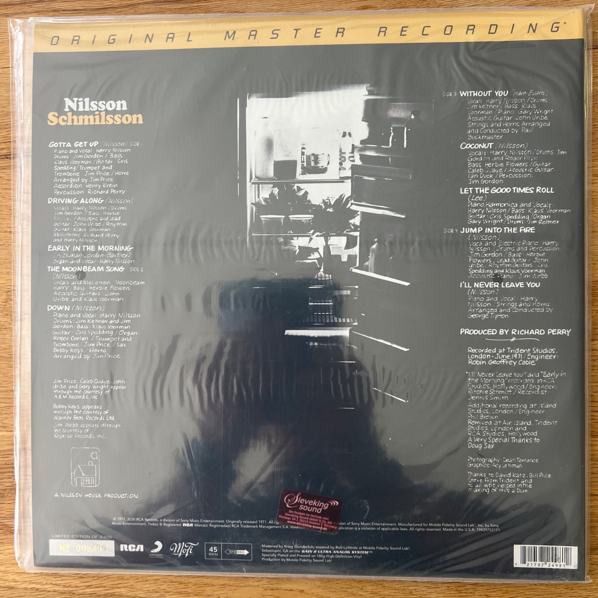 Harry Nilsson - Nilsson Schmilsson / Audioph. MFSL 2021 - (Mint & Sealed)
