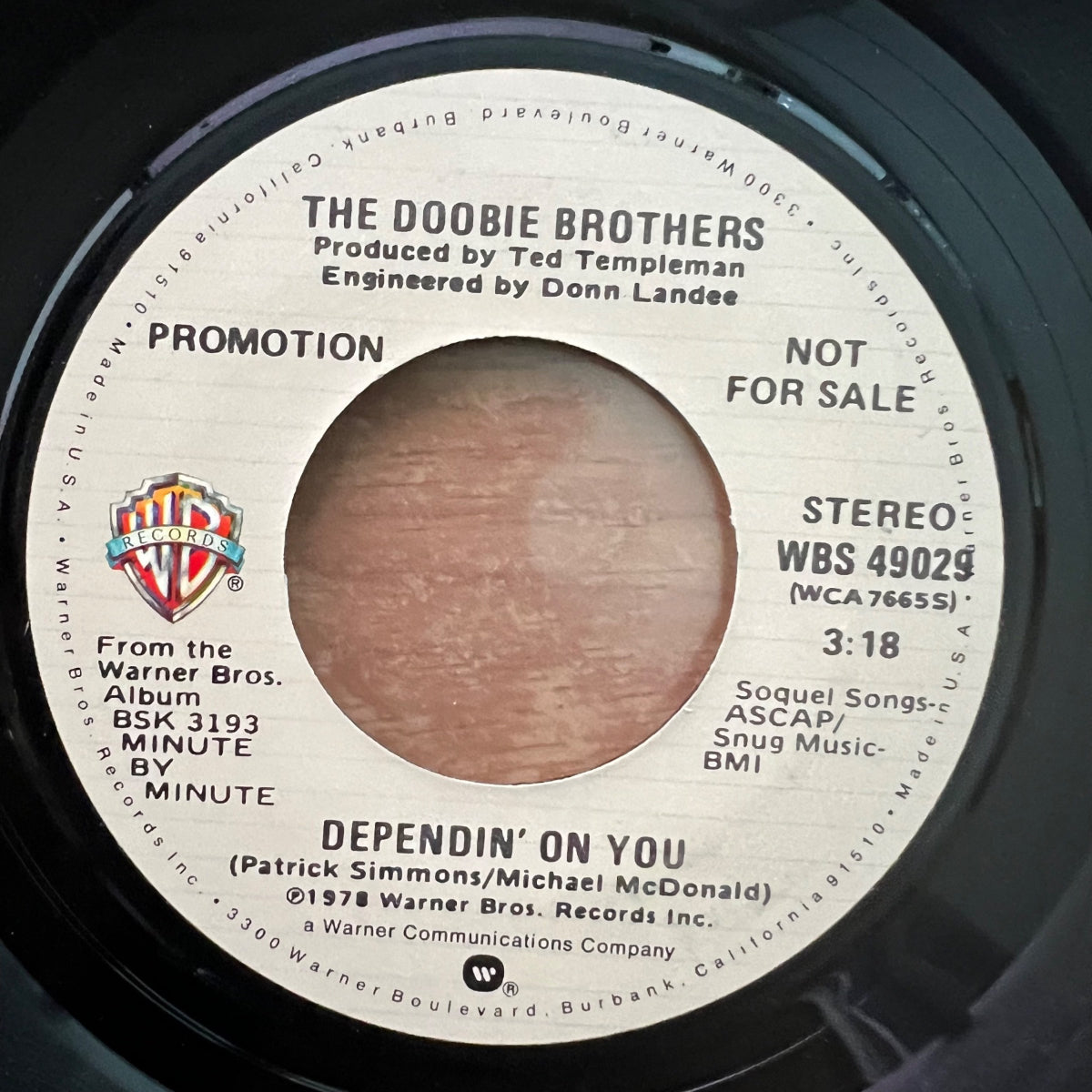 Doobie Brothers - Depending' On You / US-Promo 1979 - (M-/Neutral)