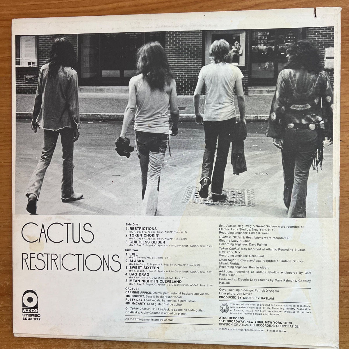 Cactus - Restrictions / 1st US Press. 1971 - (VG+/VG+)