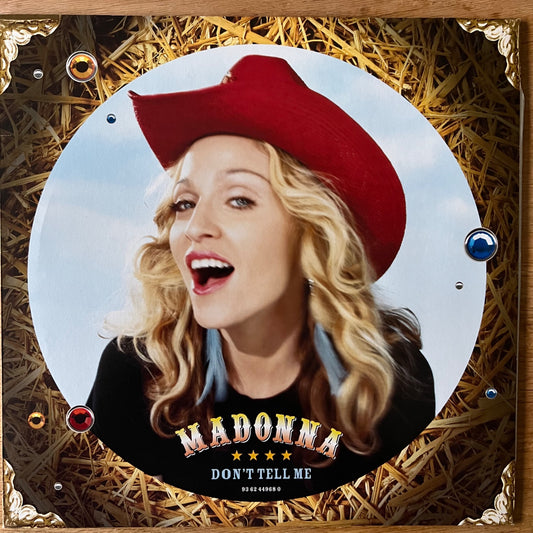 Madonna - Don't Tell Me / 12" Maxi - 1. EU-Press. 2000 - Blue Vinyl - (M-/M-)