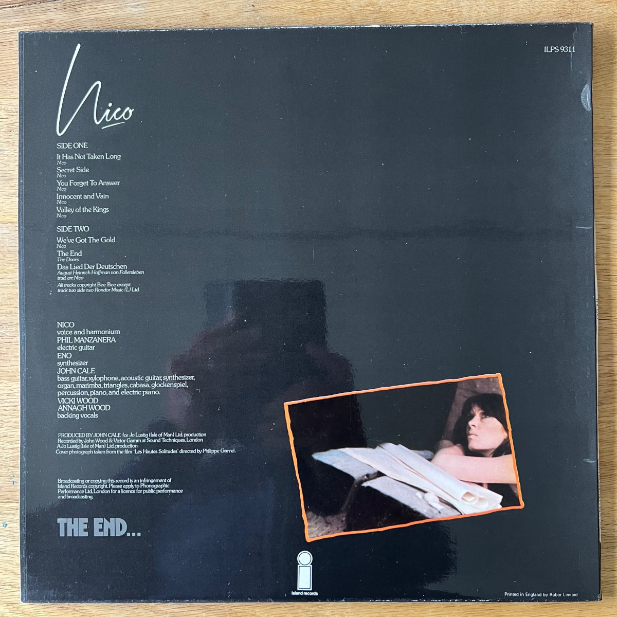 Nico - The End... / 1. UK Press. 1974 - (M-/VG++)