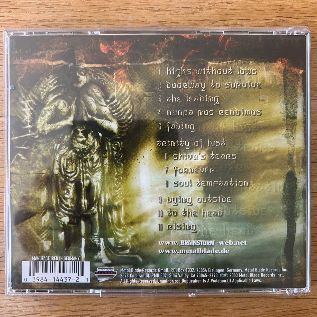 Brainstorm - Soul Temptation / CD - 1. US-Press. 2003 - (M-/M-)