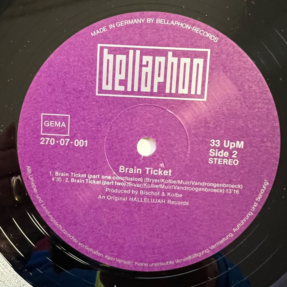 Brainticket - Cottonwoodhill / D-Press. RE - (VG++/VG++)