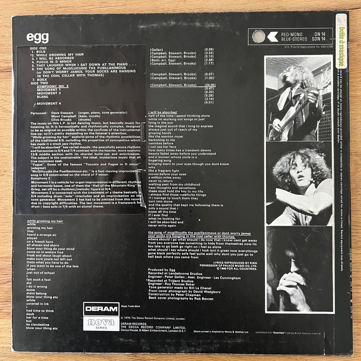 Egg - Idem / 1re presse britannique 1970 - (M-/VG++)