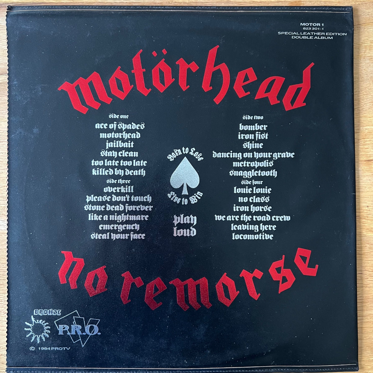 Motörhead - No Remorse / 2 LP - 1st UK 1984 - Leather Sleeve, Lim. Edition - (M-/M-)