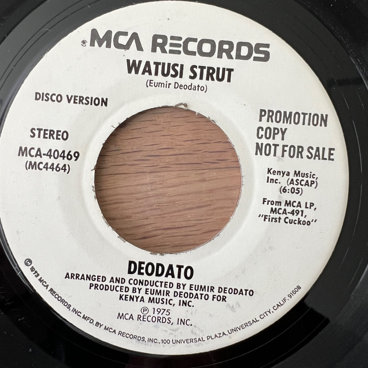 Deodato - Caravan, Watusi Strut / US Promo 1975 - (VG++/Neutral)