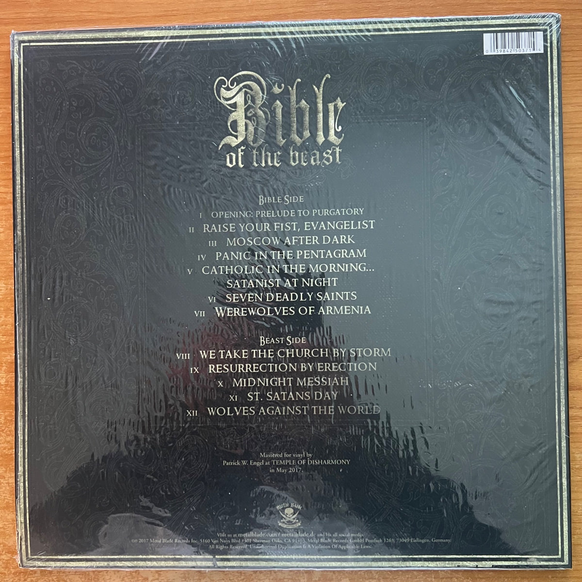 Powerwolf - Bible Of The Beast / 1. D-Press. 2017 on Vinyl - (Mint & sealed)