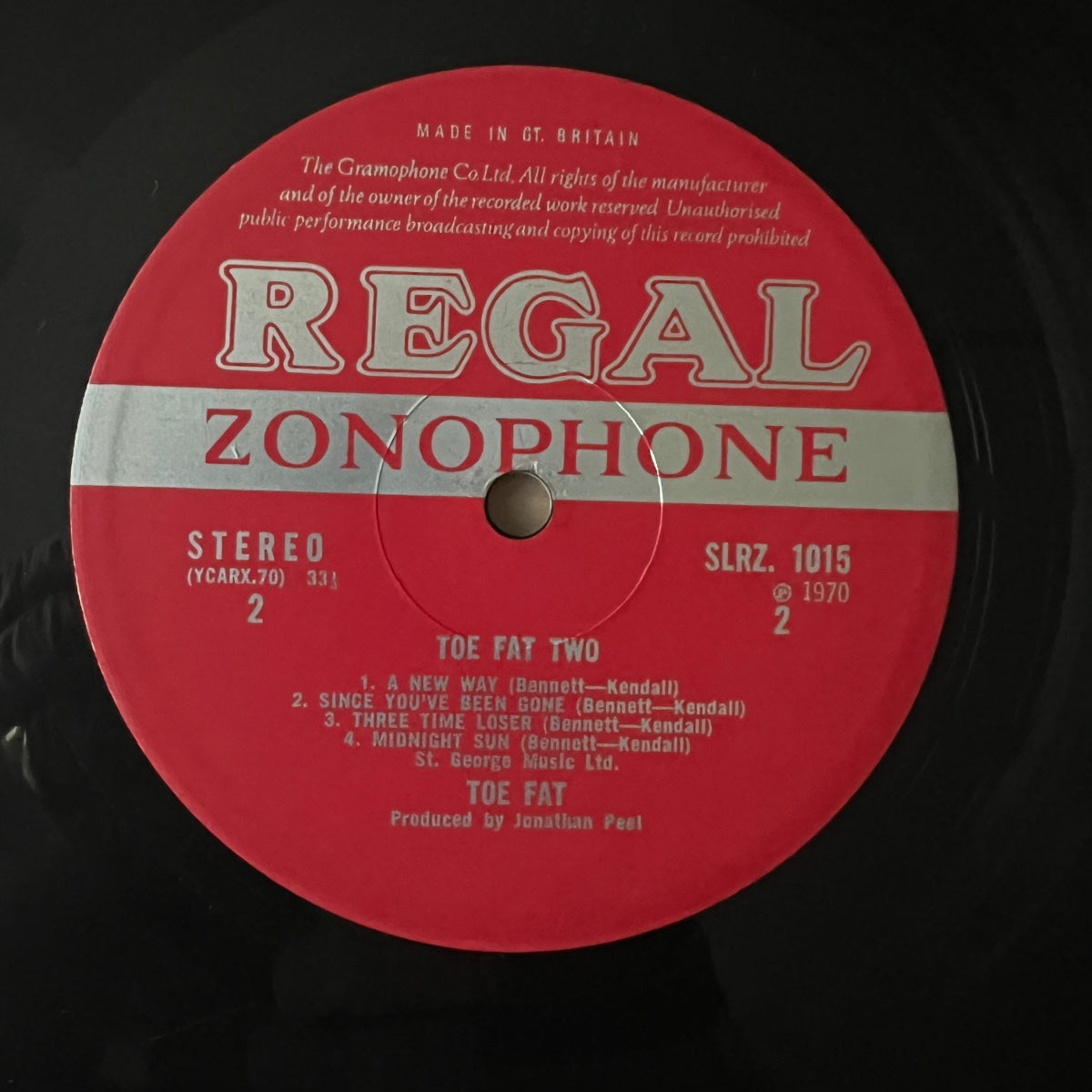 Toe Fat - Two / 1. UK Press. 1970 - (VG++/VG++)