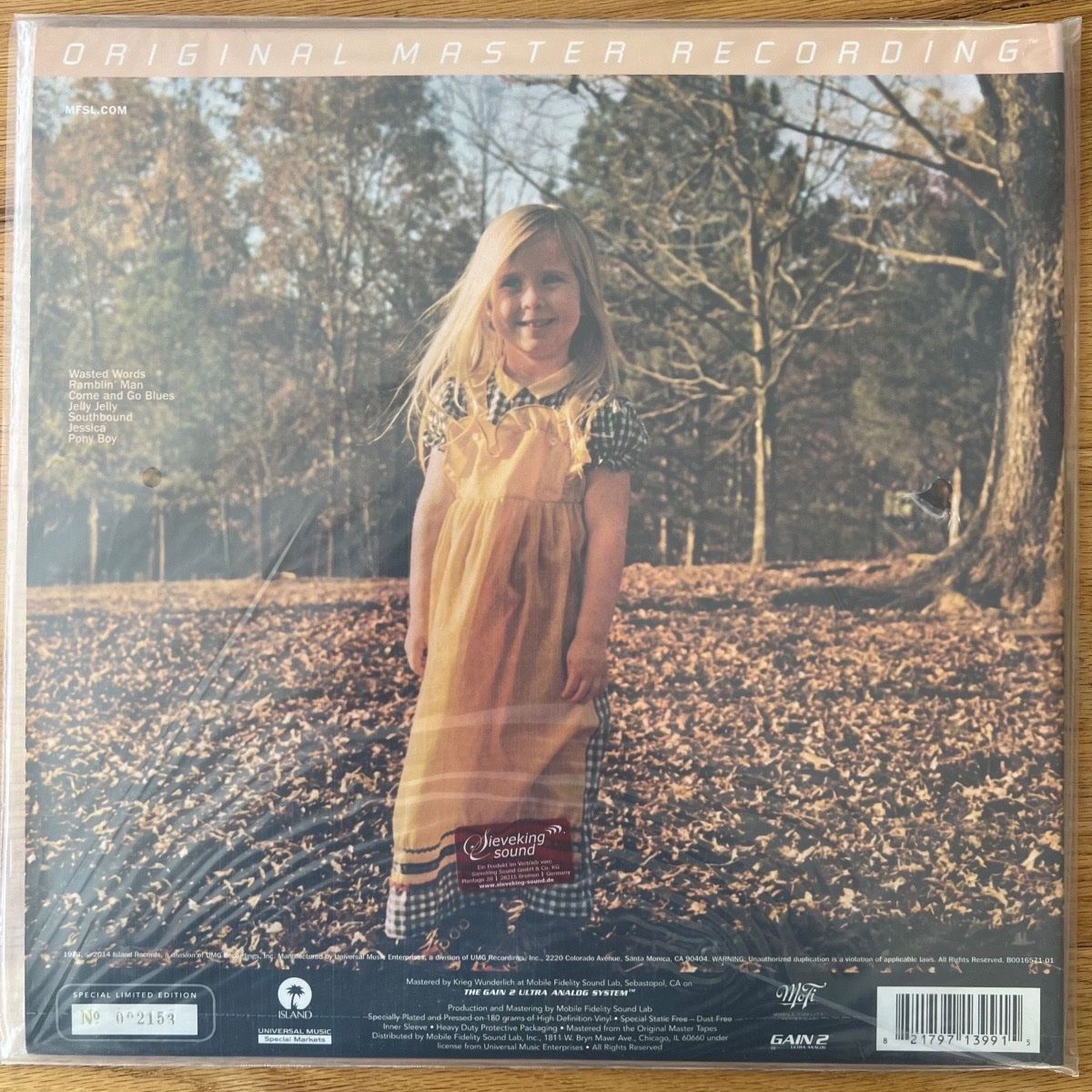 Allman Brothers - Brothers & Sisters / Audiophile MFSL 2014 - (Mint Sealed)