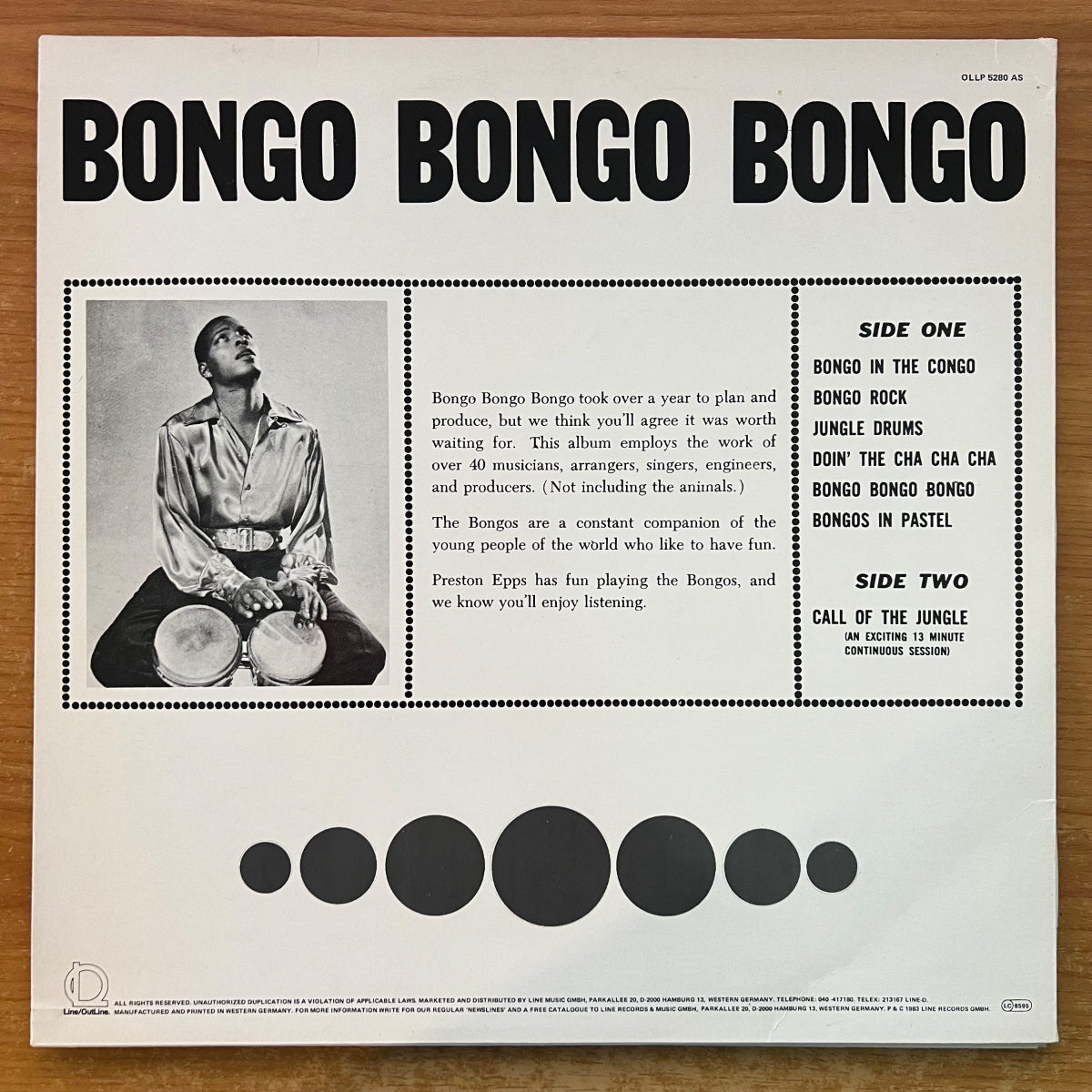 Preston Epps - Bongo Bongo Bongo / D-Press. 1983 - (M-/M-)