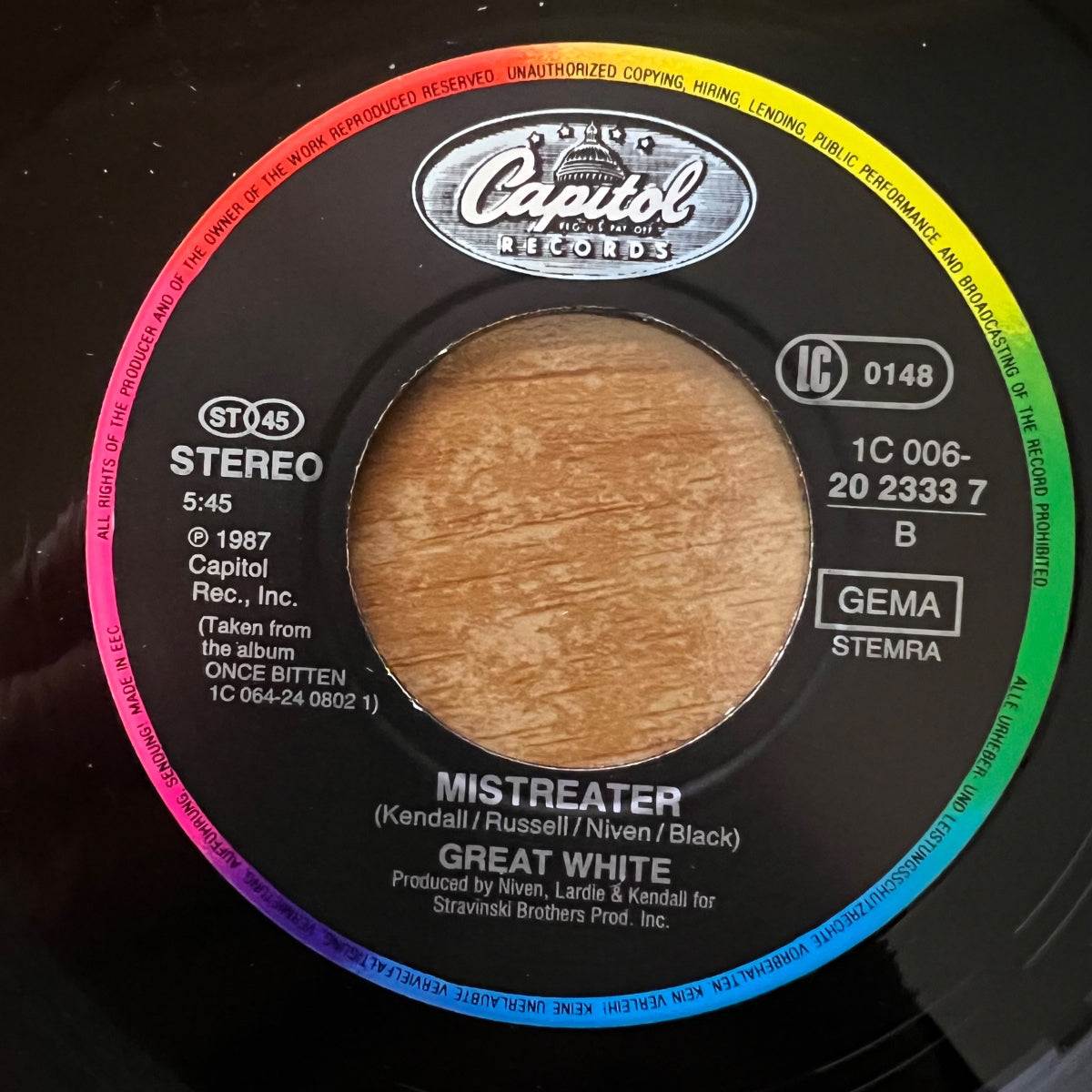 Great White - Save Your Love / 1. D-Press. 1987 - (M-/M-)