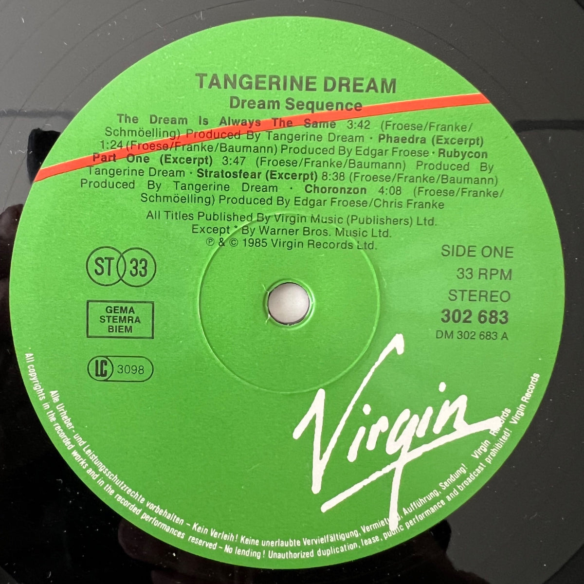 Tangerine Dream - Dream Sequence / 3 LP - 1er D-Press. 1985 - (M-/VG++)