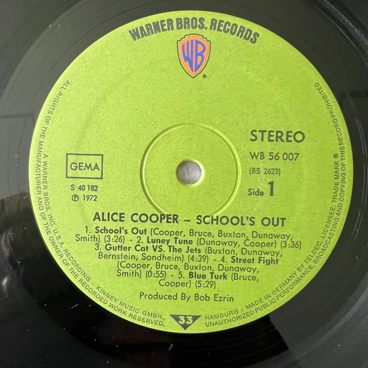 Alice Cooper - School's Out / 1. D-Press. 1972 incl. Panties - (M-/VG++)