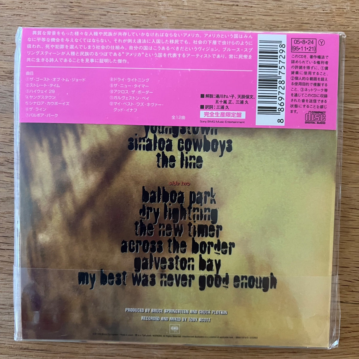 Bruce Springsteen - The Ghost Of Tom Joad / CD - Japan Press. 2005 - (Mint/Mint)