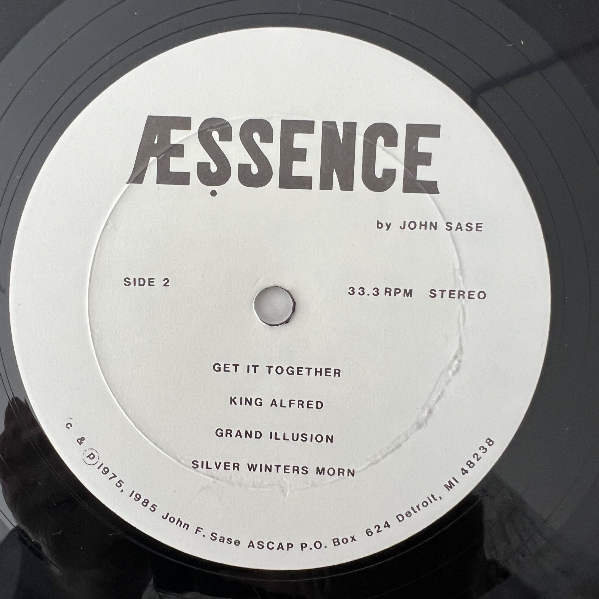 John Sase - Aessence / 1. US-Press. 1985 - (M-/M-)