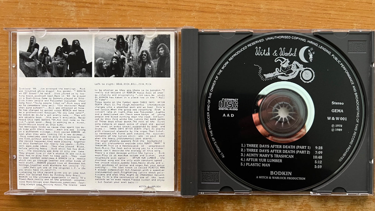 Bodkin - Same / CD - D-Press. 1991 - (M-/M-)