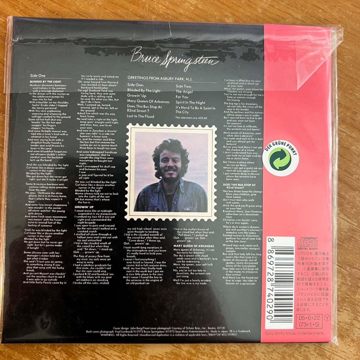 Bruce Springsteen - Greetings From Asbury Park NJ / CD - Japan Press. 2005 - (Mint/Mint)