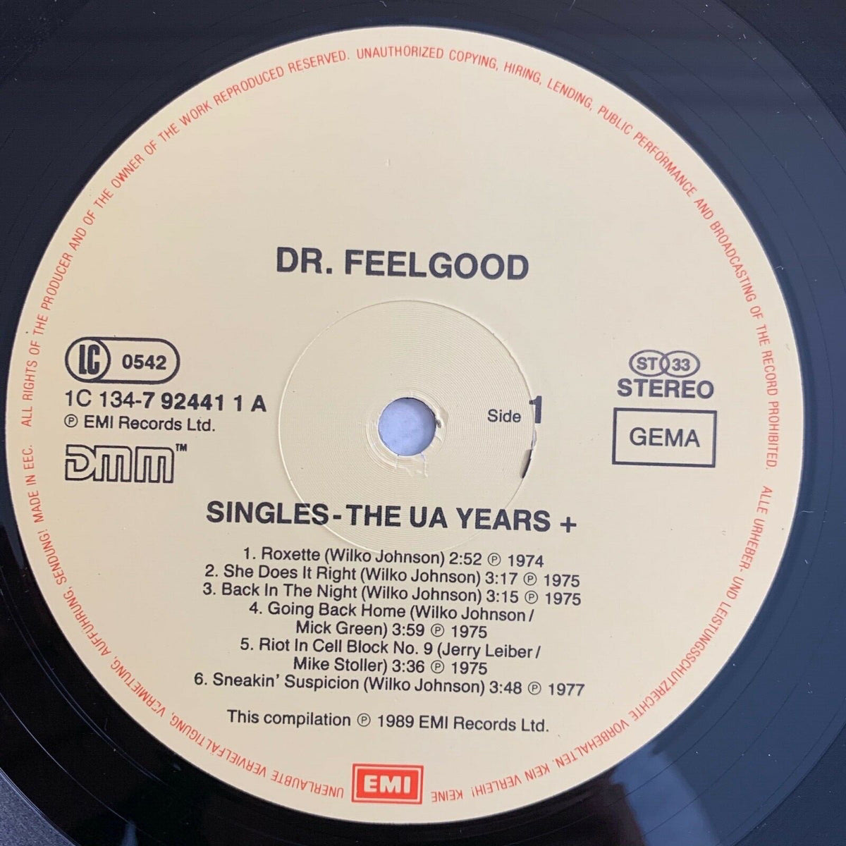 Dr. Feelgood - Singles, The UA Years+ / 2 LPs - 1. D-Press. 1989 - (M-/VG++)