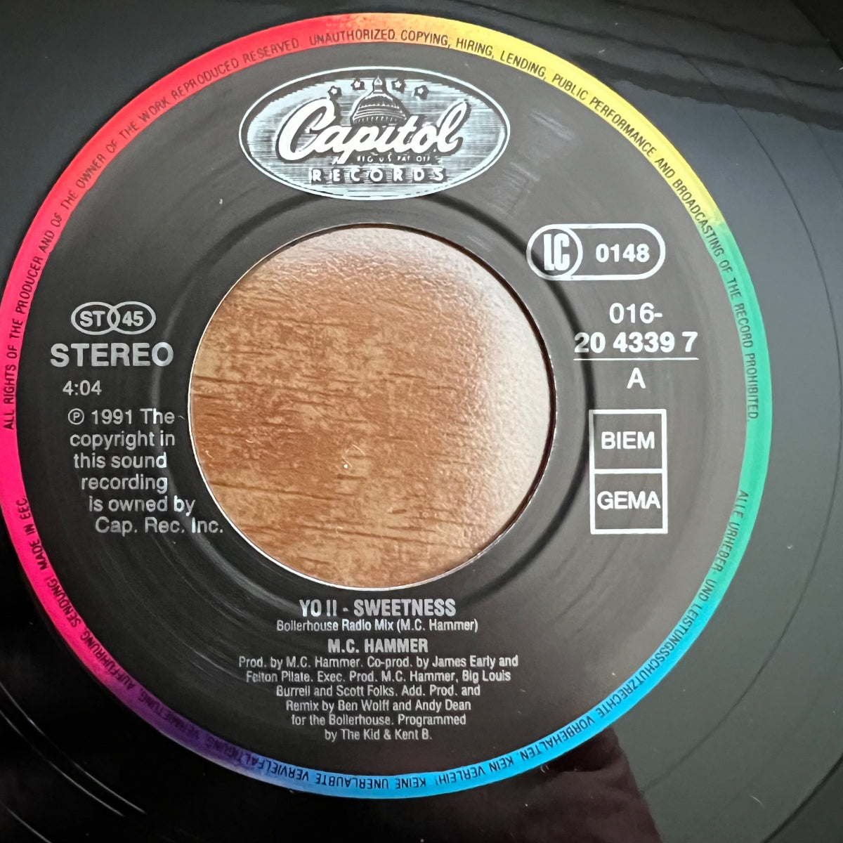 M.C. Hammer - Yo Swetness!! / 1. D-Press. 1991 - (M-/M-)