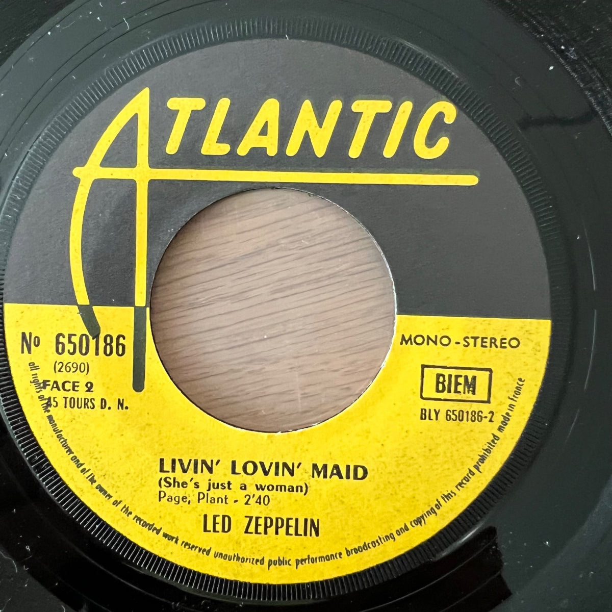 Led Zeppelin - Whole Lotta Love / 1. France-Press. 1969 - (M-/M-)