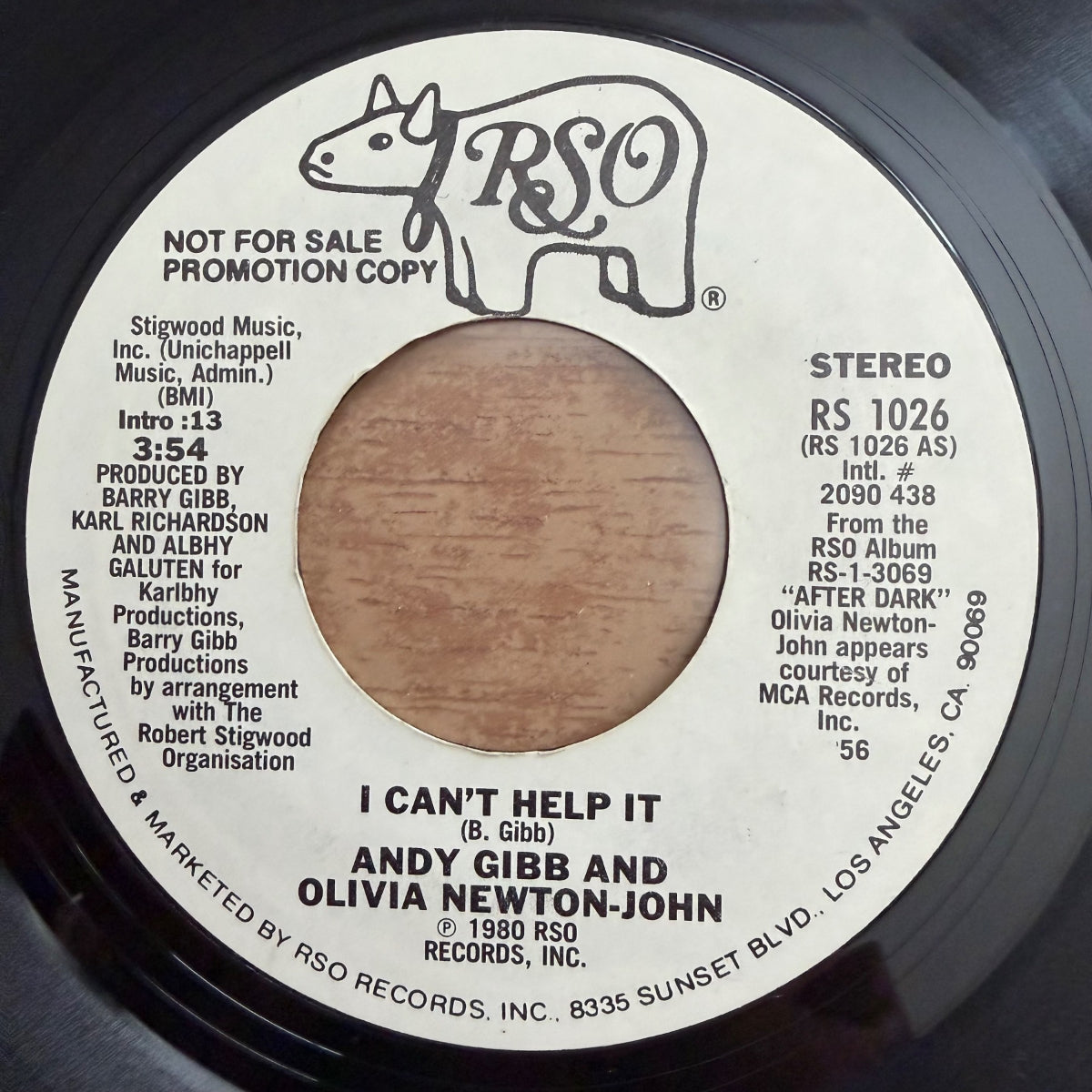 Andy Gibb & Olivia Newton-John - I Can't Help It / US Promo 1980 - (M-/Neutral)