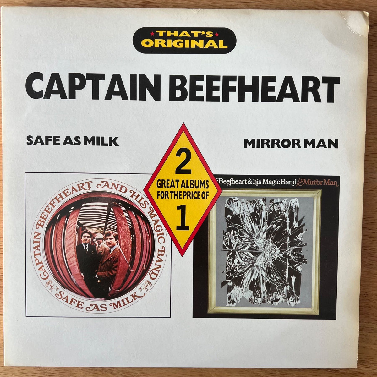 Captain Beefheart - Safe As Milk/Mirror Man/ 2 LP - 1st UK Press. 1988 - (M-/VG++)