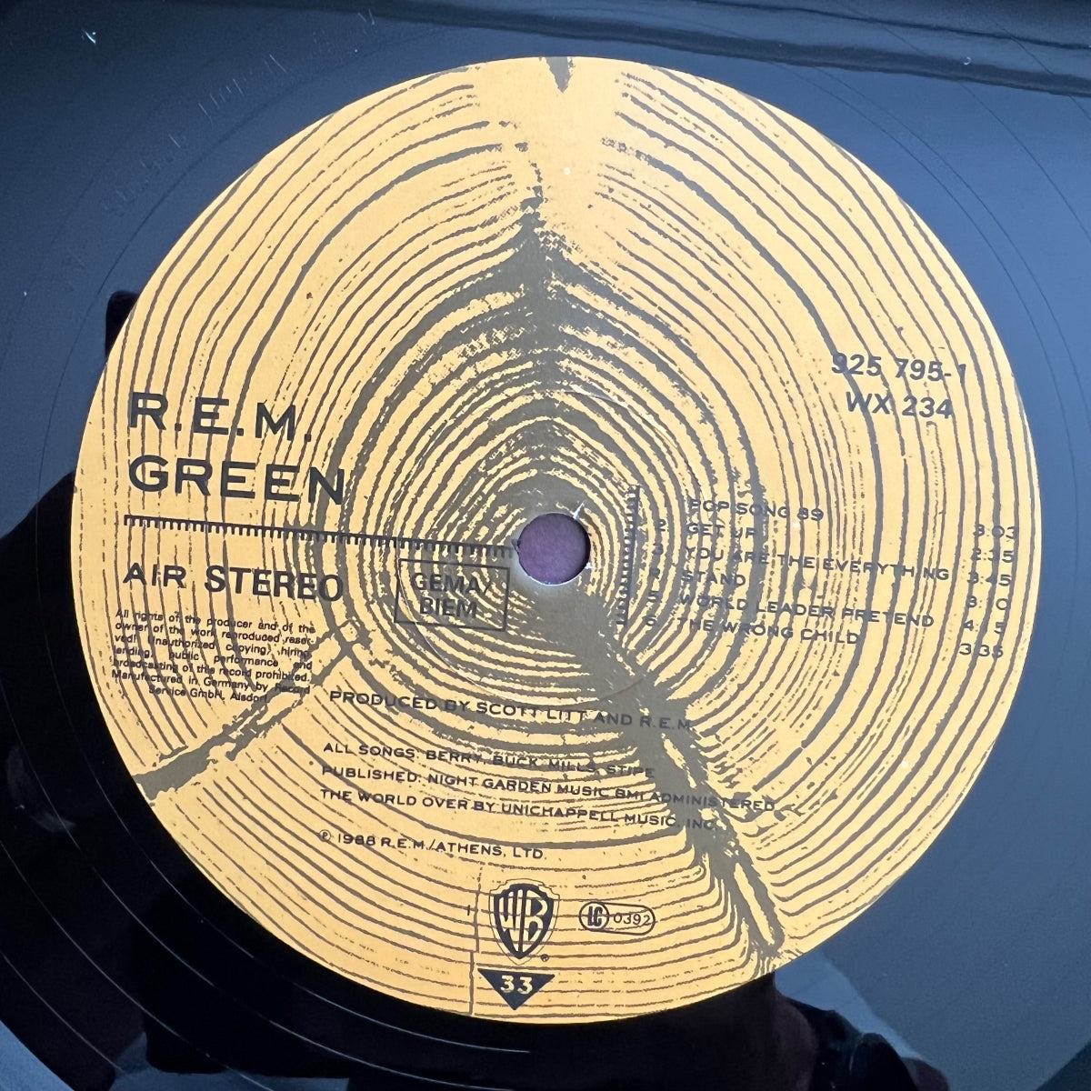 R.E.M. - Green // 1. D-Press. 1988 - (M-/VG++)