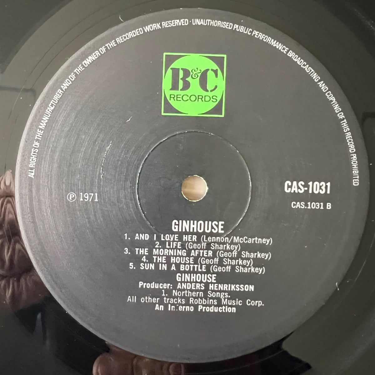 Ginhouse - Same / 1st UK Press. 1971 - (M-/VG+)