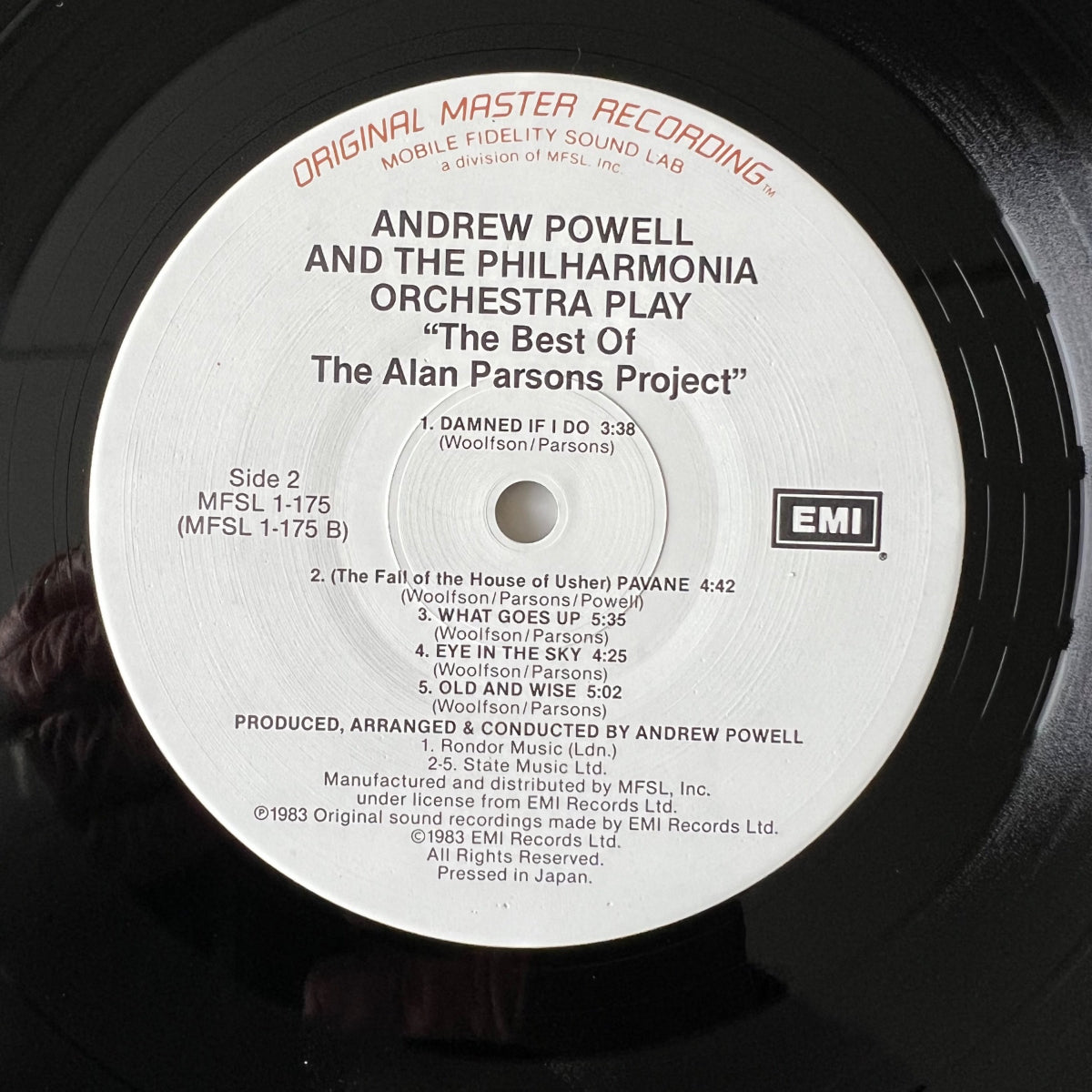 Andrew Powell & Philharmonia Orch. - Play The Best Of Alan Parsons Project / Audioph. MFSL 1983 - (M-/VG++