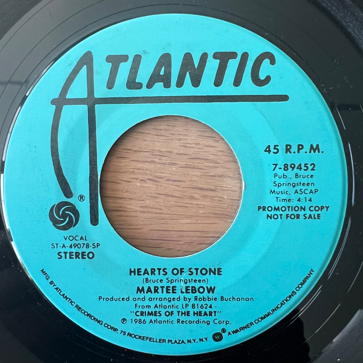 Martee Lebow - hearts Of Stone / US-Promo 1986 - (M-/Nutral)
