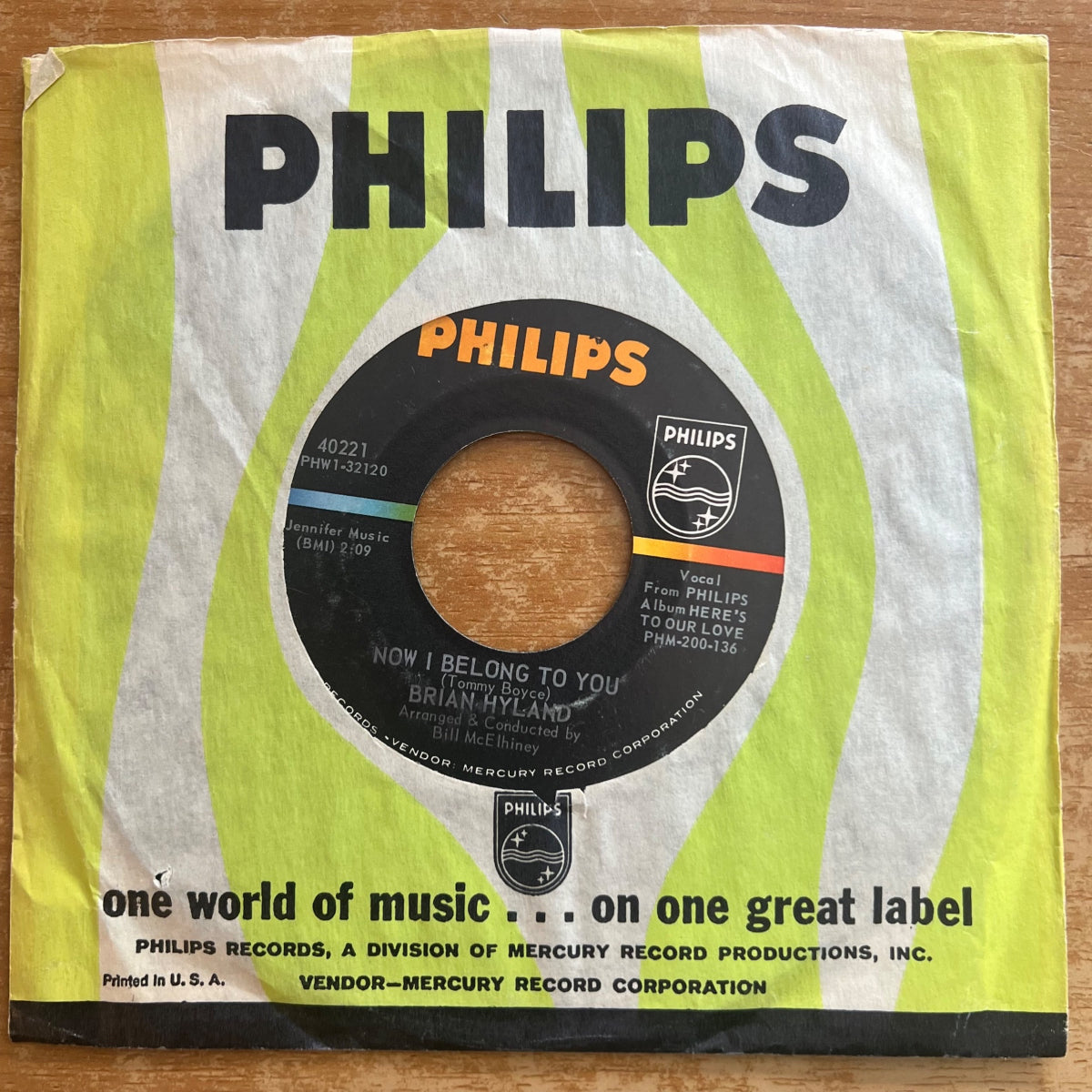 Brian Hyland - (That's The Way Our Love Goes) One Step Forward, Two Steps Back / 1. US-Press. 1964 - (M-/VG+)