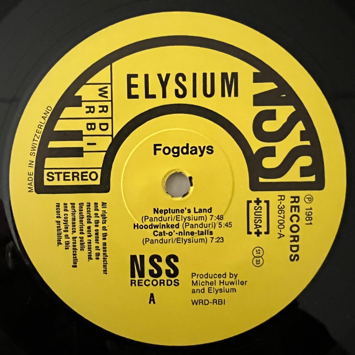 Elysium - Jours de brouillard / 1. Presses suisses. 1981 - (VG++ / M-)