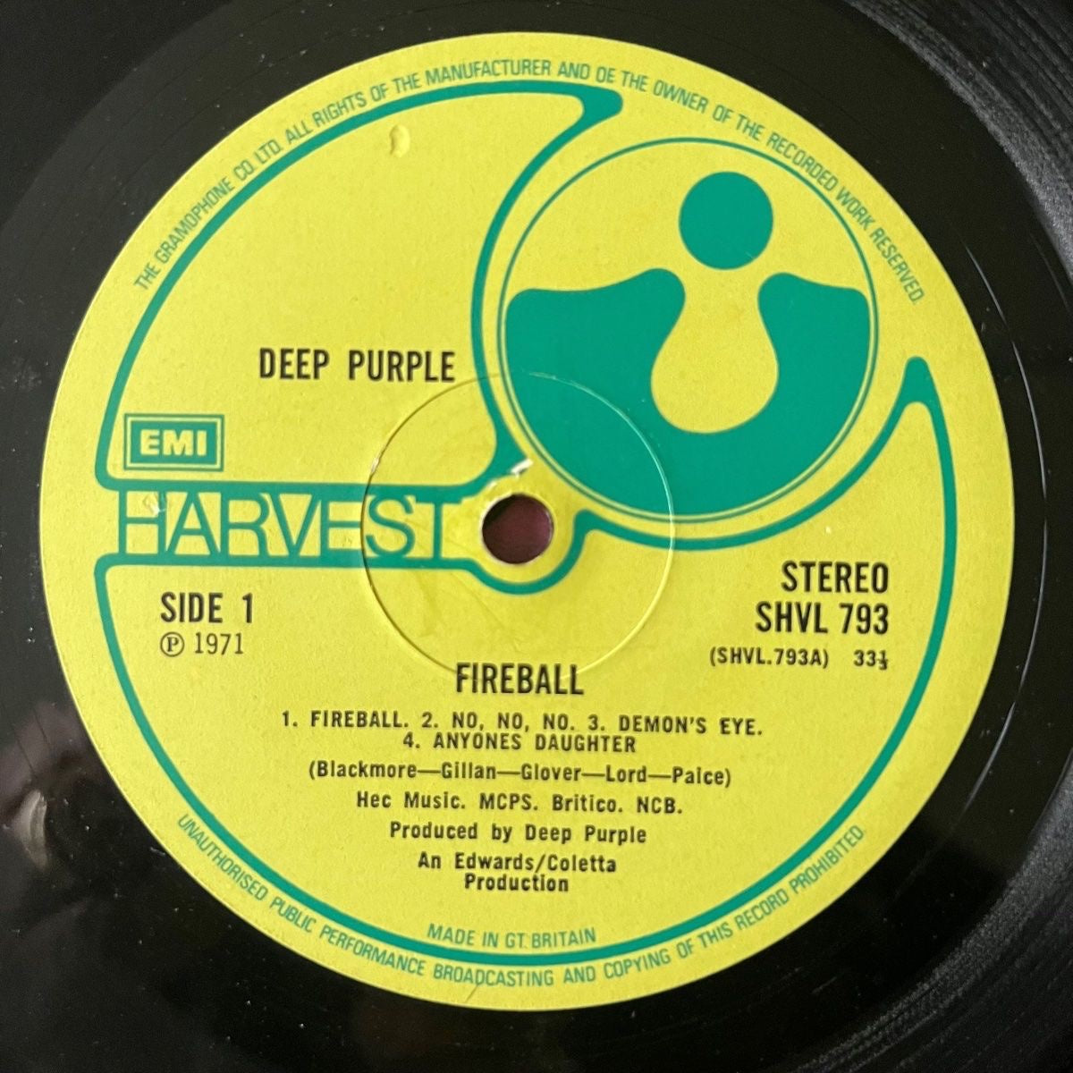 Deep Purple - Fireball // 1. UK-Press. 1971 - (VG+/VG+)