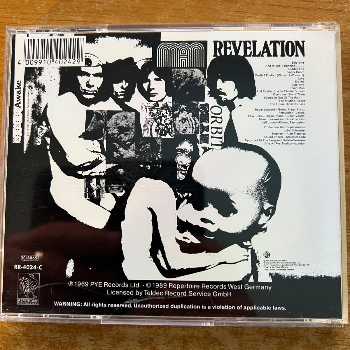 Man - Revelation / CD - 1. D-Press. 1989 - (M-/M-)