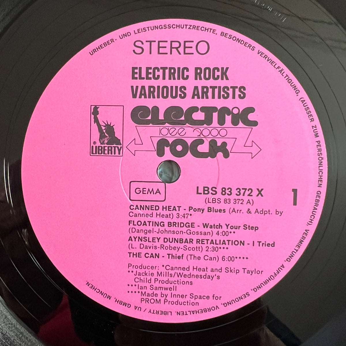 Various - Electric Rock / 2 LP - 1. D-Press. 1970 - Krautrock - (M-/VG+)