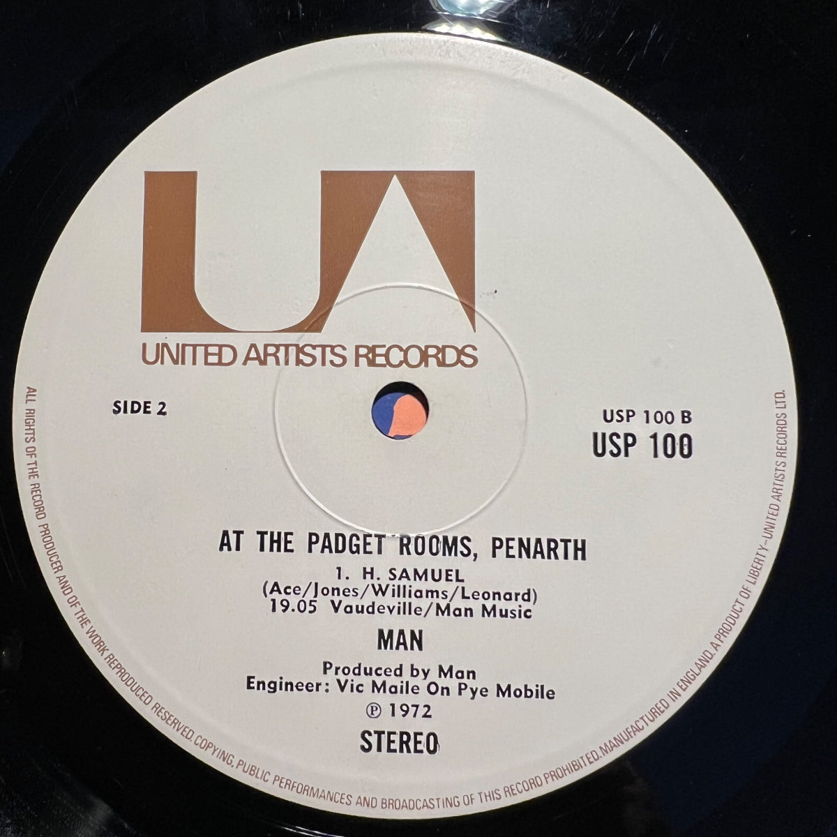 Man - Live At The Padget Rooms, Penarth / 1. UK-Press. 1972 - (M-/VG++)