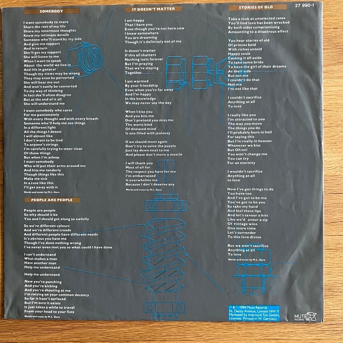 Depeche Mode - Some Great Reward / D-Press. 1984 - Club Edition - (VG++/VG++)