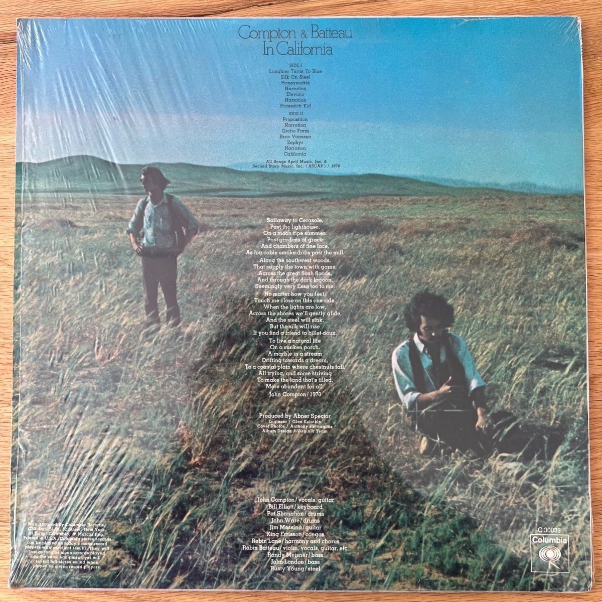 Compton & Batteau - In California / 1st US Press. 1970 - (M-/VG++)
