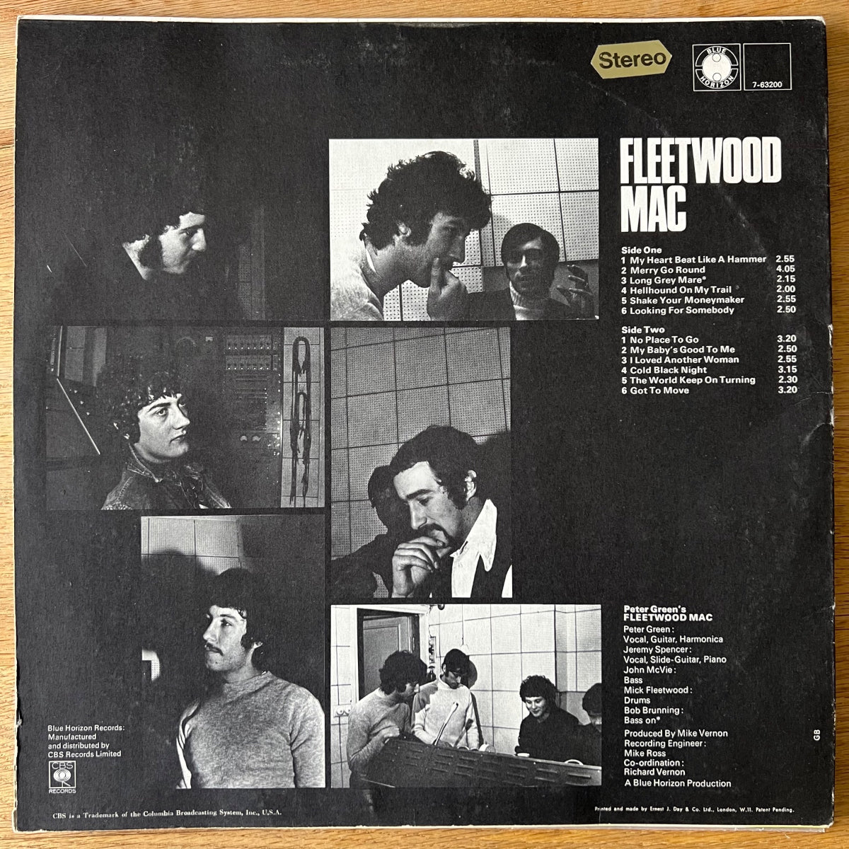 Fleetwood Mac - Fleetwood Mac de Peter Green / 1er Royaume-Uni 1968 - (M-/VG++)
